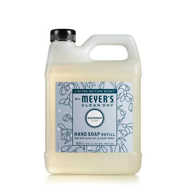 Mrs. Meyer's Clean Day Hand Soap Refill, 33 oz. (Snowdrop)