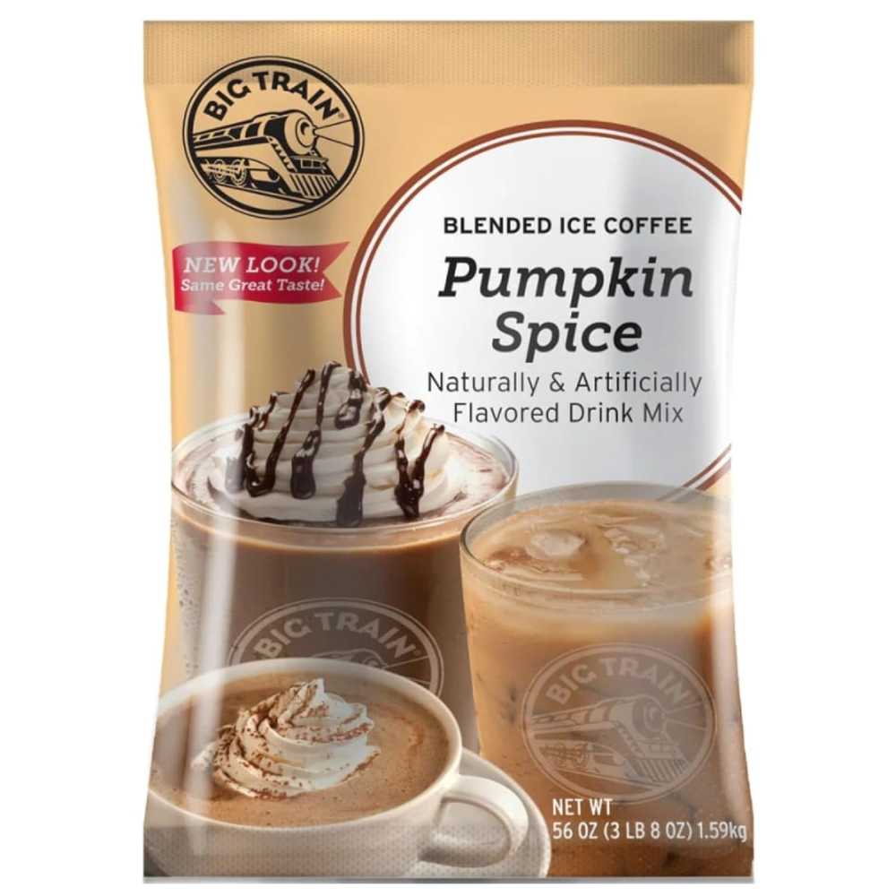 Big Train Pumpkin Spice Blended Ice Coffee Beverage Mix, 3.5 lb.
