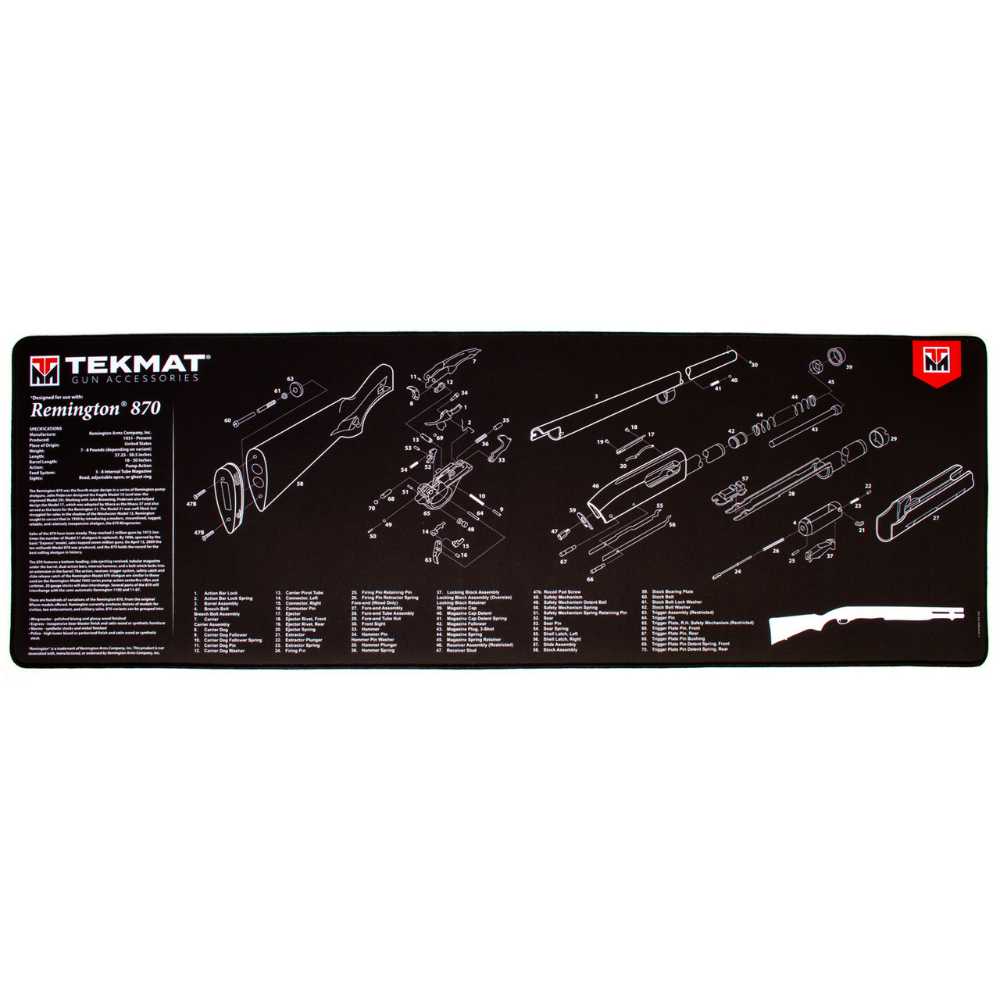 TekMat Remington 870/700 12" x 36" Gun Cleaning Mat