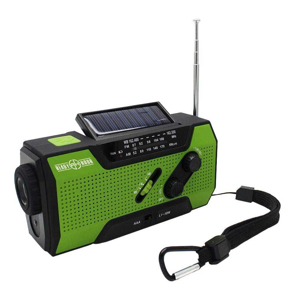 Today Only: Ready Hour 4-in-1 Emergency Solar Flashlight & AM/FM/Weather Radio w/ Hand Crank