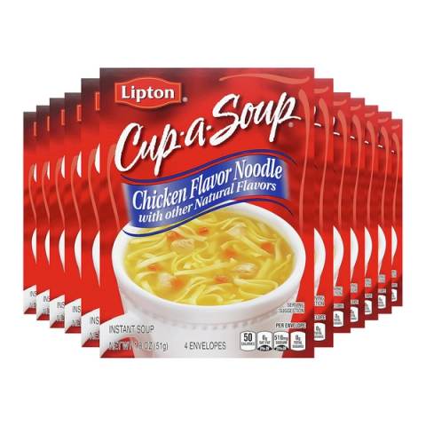 12-Pack Lipton Cup-a-Soup (Chicken Noodle Soup)
