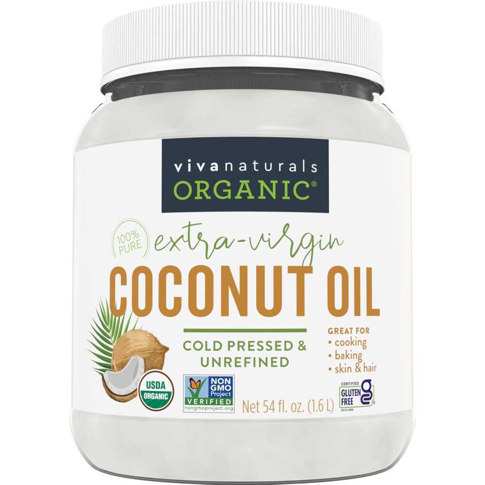 Viva Naturals Organic Coconut Oil, 54 oz.