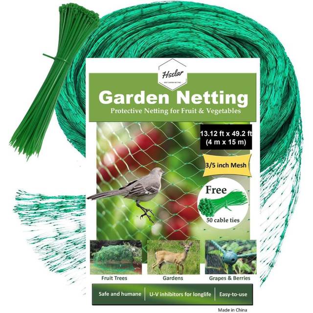 HSelar 13' x 49' Garden Netting w/ 50x Cable Ties