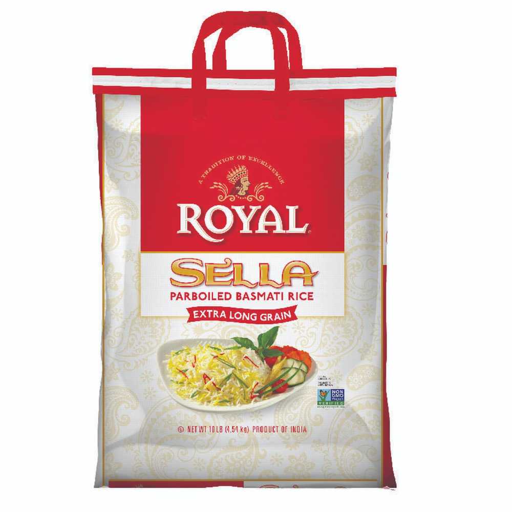 Royal Sella Extra Long Grain Parboiled Basmati Rice, 10 lbs.
