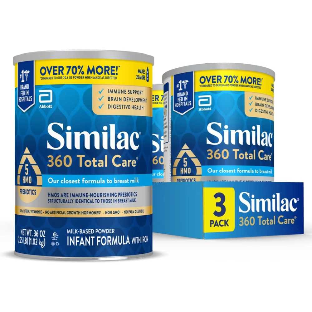 3-Pack Similac 360 Total Care Infant Formula, 36 oz.