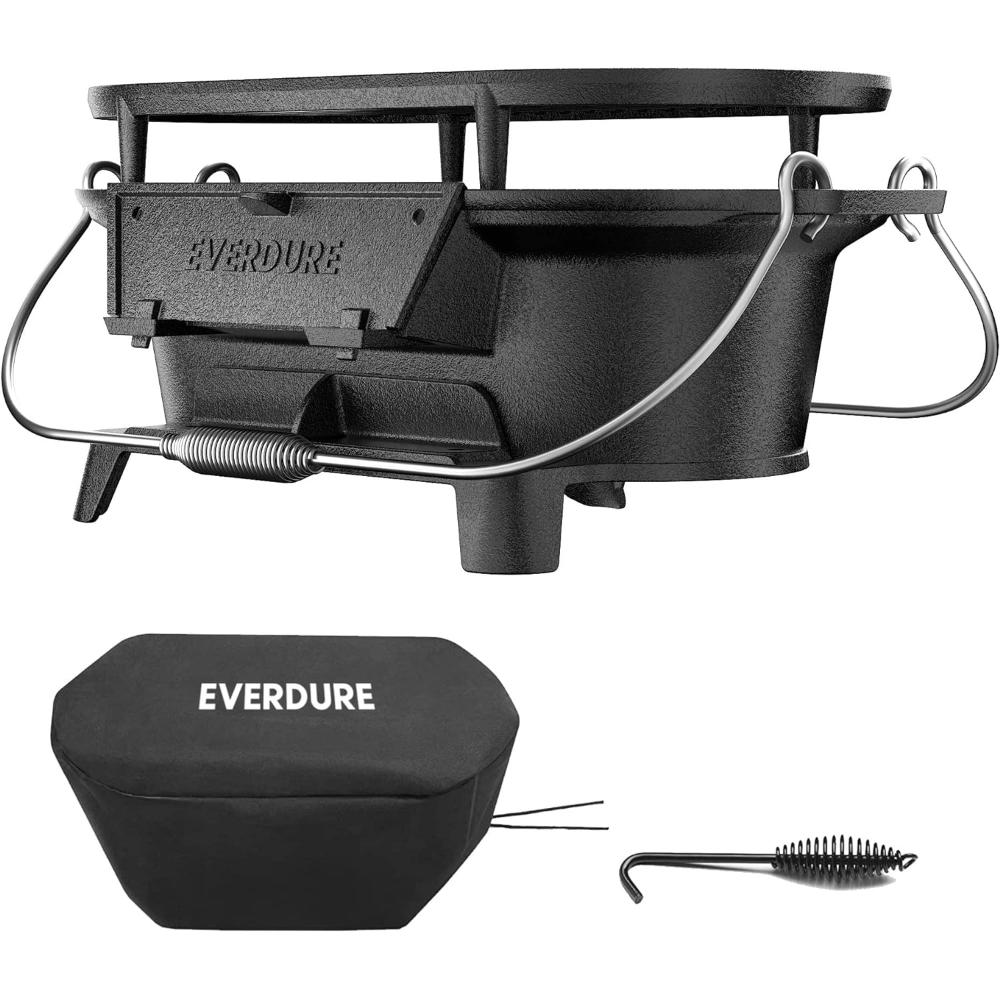 Everdure Oval Cast Iron Grill w/ Cover