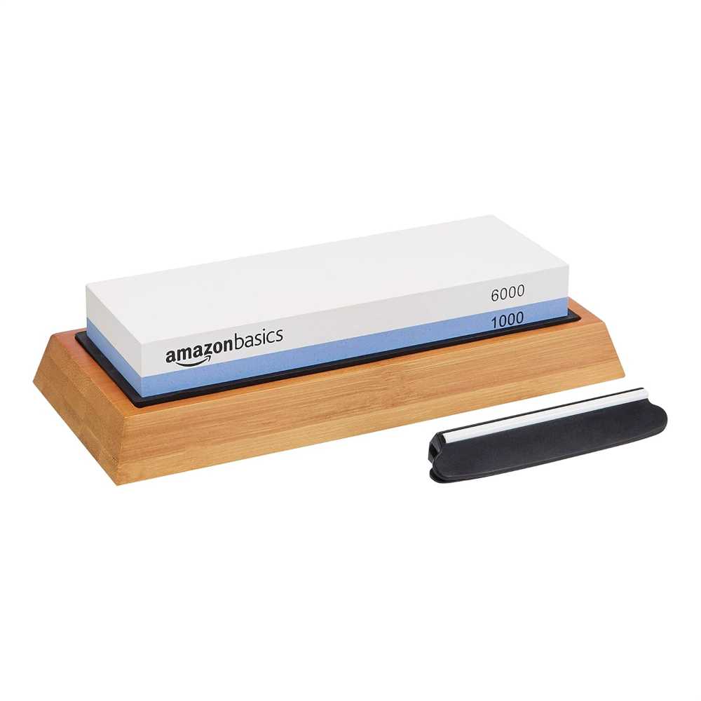 Amazon Basics Dual-Grit Knife Sharpening Whetstone