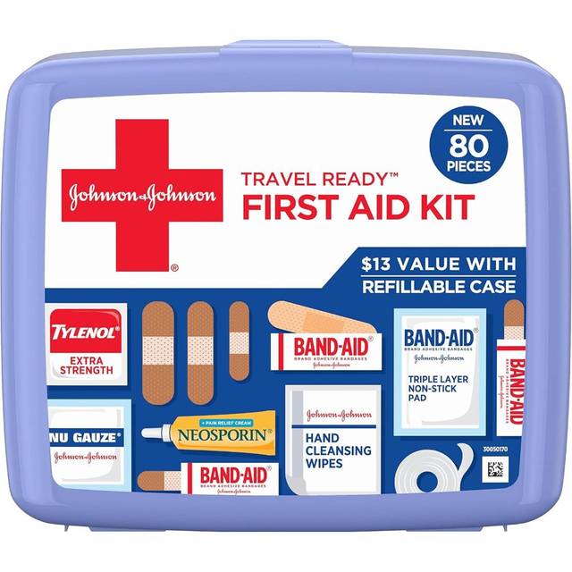 Prime Members: Johnson & Johnson 80-Piece Travel Ready First Aid Kit