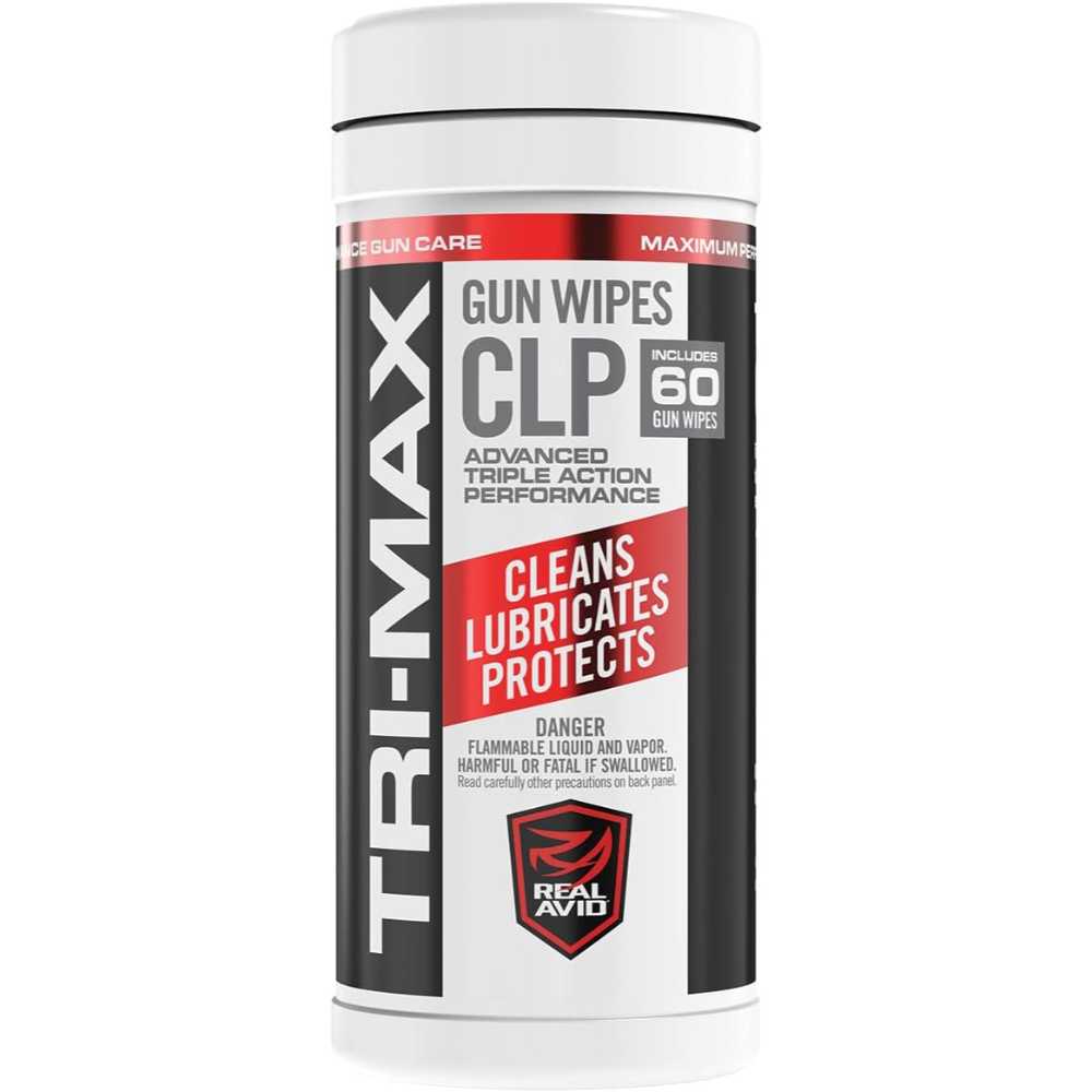 60-Pack Real Avid Tri-Max CLP Gun Cleaning Wipes