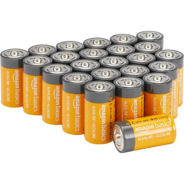24-Pack Amazon Basics C Cell Alkaline Batteries