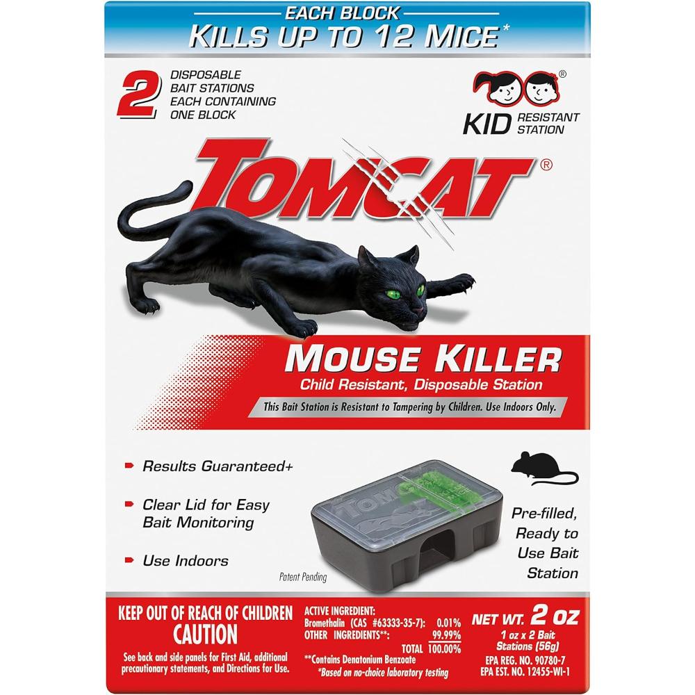 2-Pack Tomcat Mouse Killer Bait Stations