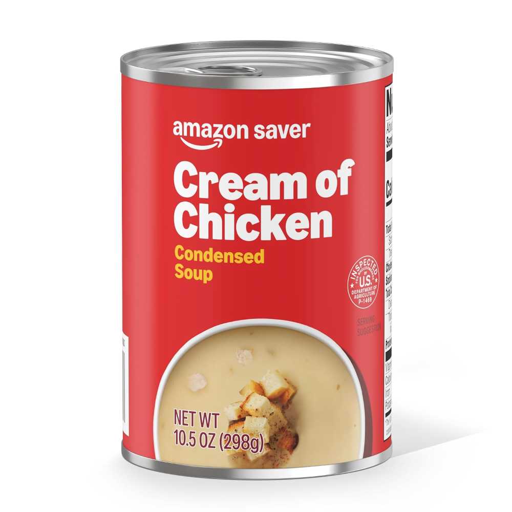Amazon Fresh Condensed Cream of Chicken Soup, 10.5 oz.