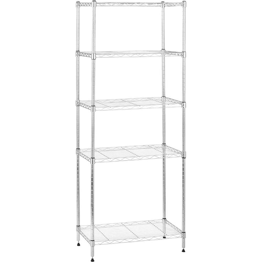 Amazon Basics 5-Shelf Narrow Shelving Unit (23.2" x 13.4" x 60")