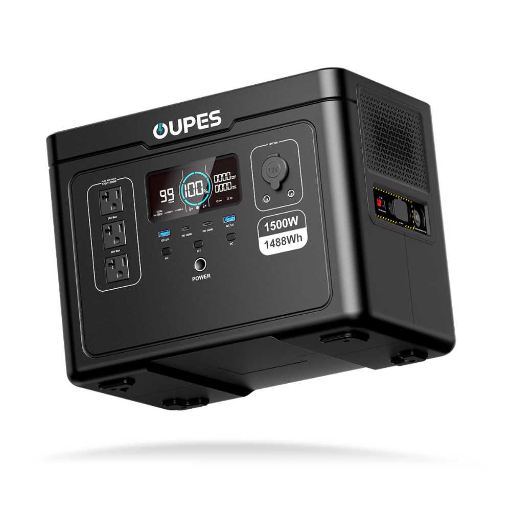 Oupes Exodus 1500 1500W/1488Wh LiFePO4 Power Station