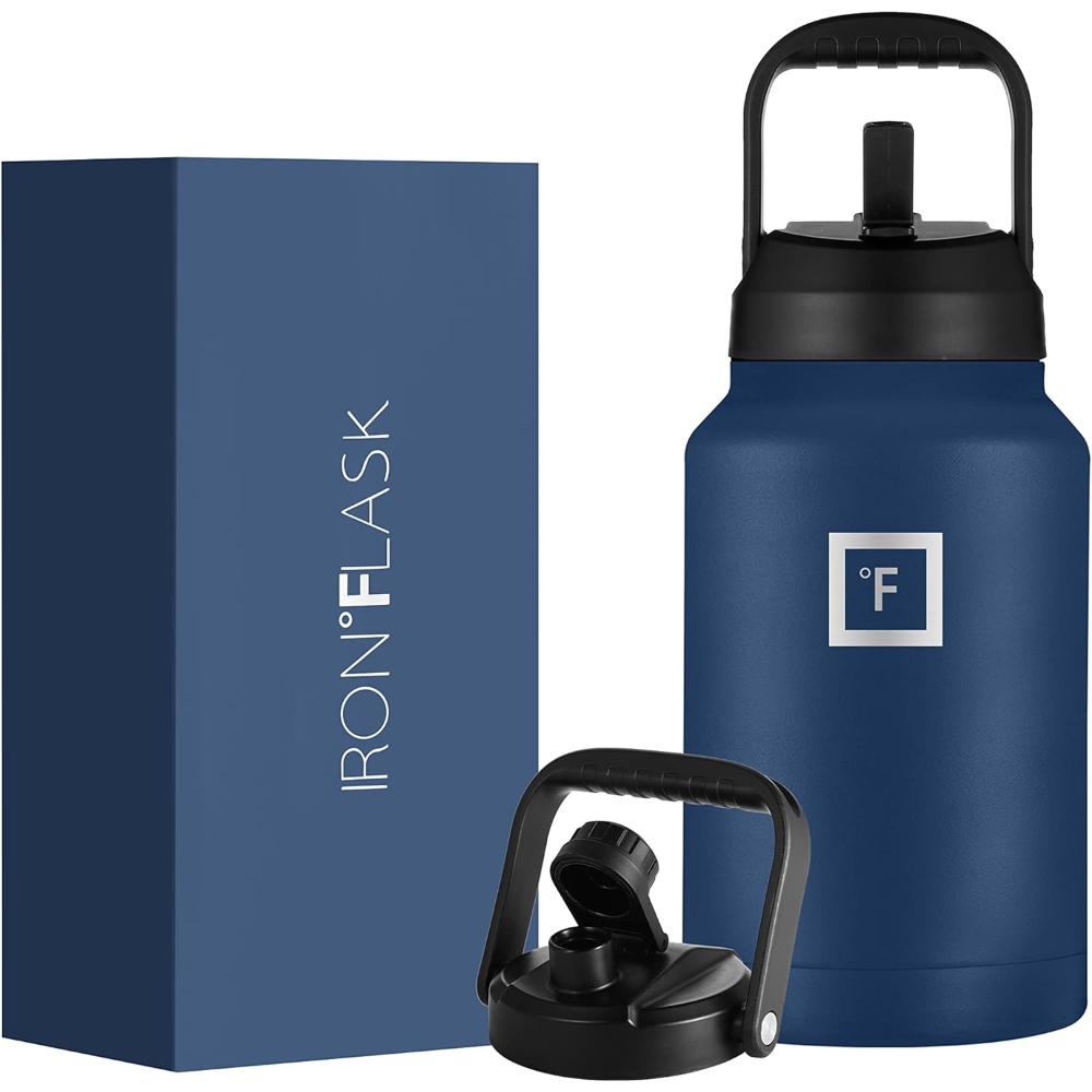 IRON °FLASK Double Walled Vacuum Insulated Stainless Steel Growler, 128 oz. (Gallon-Size)