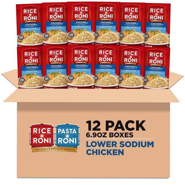 12-Pack Rice-A-Roni, Chicken (Lower Sodium), 6.9 oz.