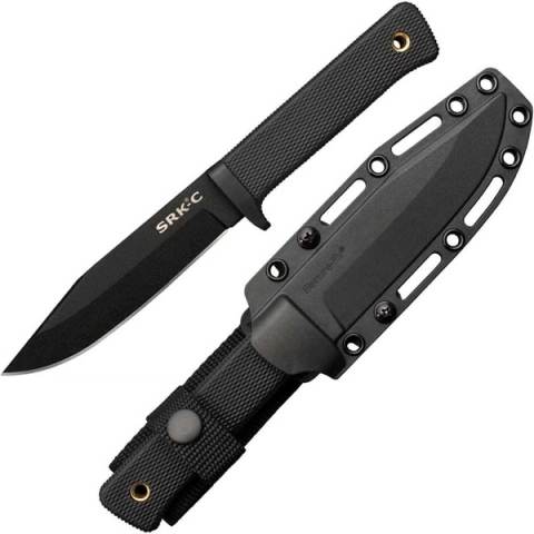 Cold Steel SRK-C 5" Fixed Blade Knife w/ Secure-Ex Sheath