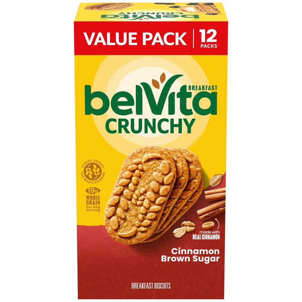 12-Pack belVita Cinnamon Brown Sugar Breakfast Biscuits (4 Biscuits Per Pack)
