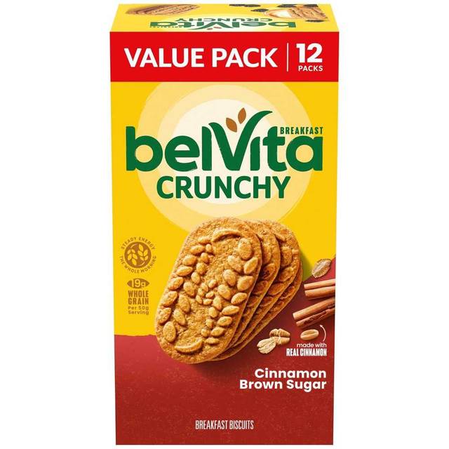 12-Pack belVita Cinnamon Brown Sugar Breakfast Biscuits (4 Biscuits Per Pack)