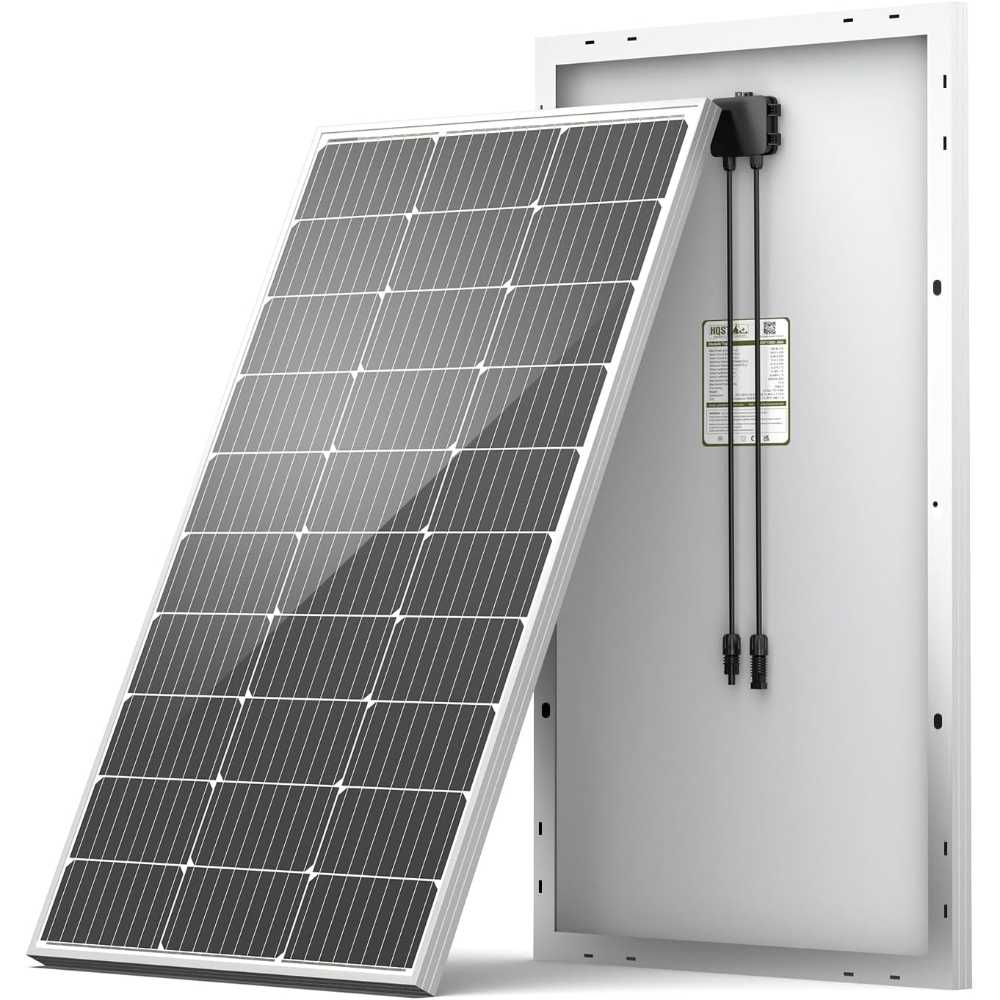 HQST 100W 9BB Monocrystalline Solar Panel