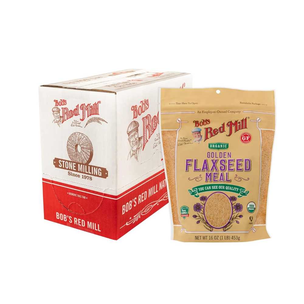 4-Pack Bob's Red Mill Organic Golden Flaxseed Meal, 16 oz.