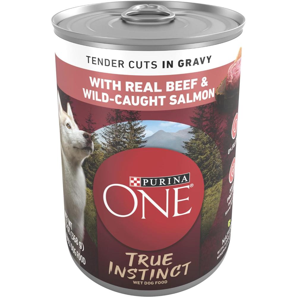 12-Pack Purina ONE True Instinct High Protein Wet Dog Food, 13 oz. (Various Flavors)