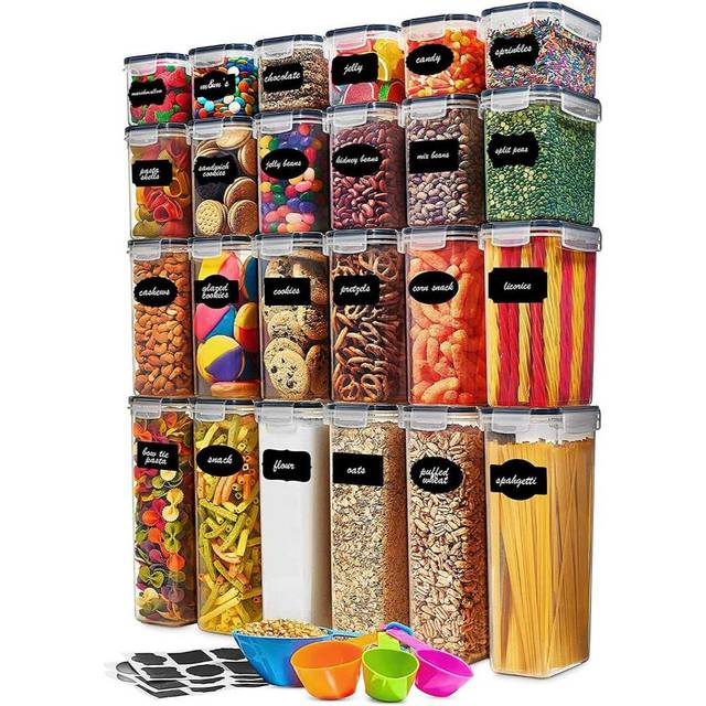 24-Pack Seseno Airtight Food Storage Containers