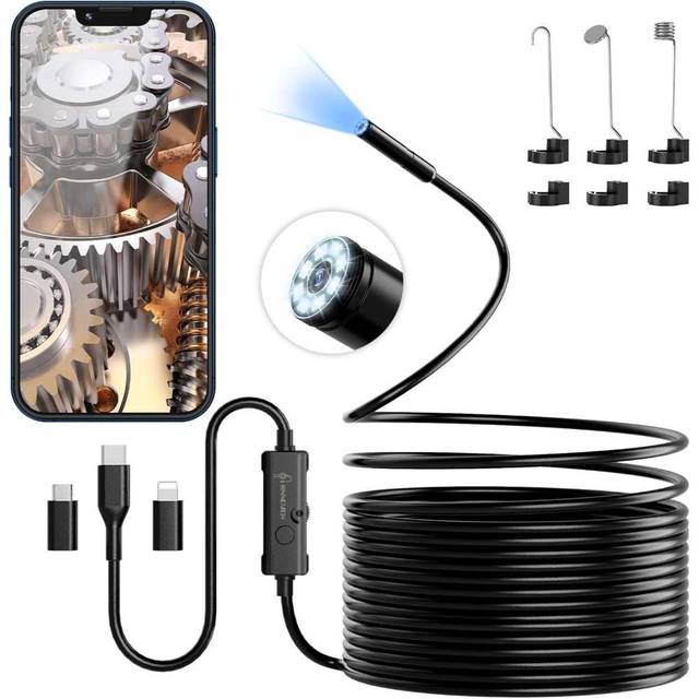 Ennovor 16.4' 1920P Endoscope Snake Camera for Smartphones