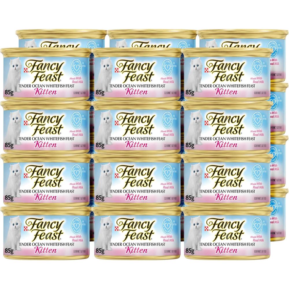24-Pack Purina Fancy Feast Wet Kitten, 3 oz. (Ocean Whitefish)