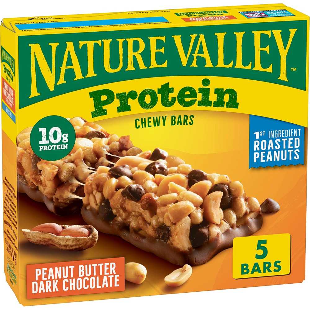 5-Pack Nature Valley Protein Chewy Bars (Peanut Butter Dark Chocolate)
