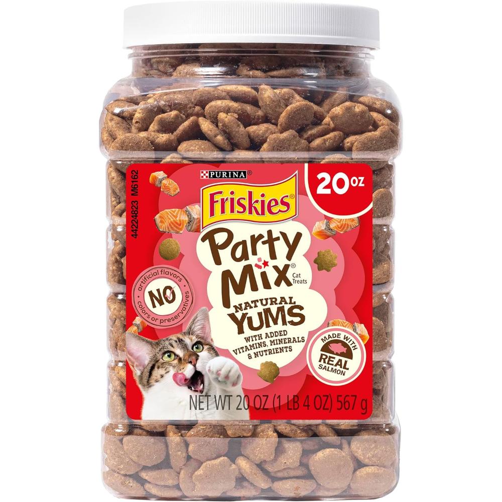 Purina Friskies Natural Cat Treats Party Mix, 20 oz. (Tuna or Salmon)