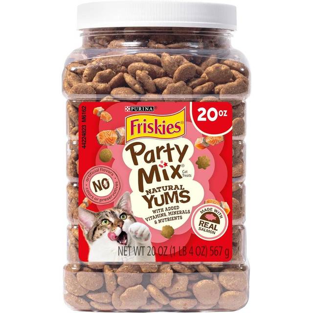 Purina Friskies Natural Cat Treats Party Mix, 20 oz. (Tuna or Salmon)
