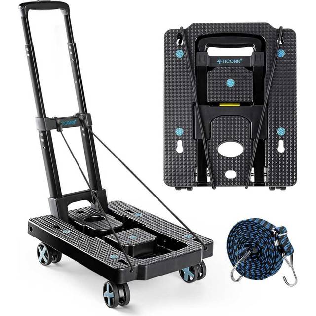 Ticonn Folding Portable Dolly Cart (110 lb.)