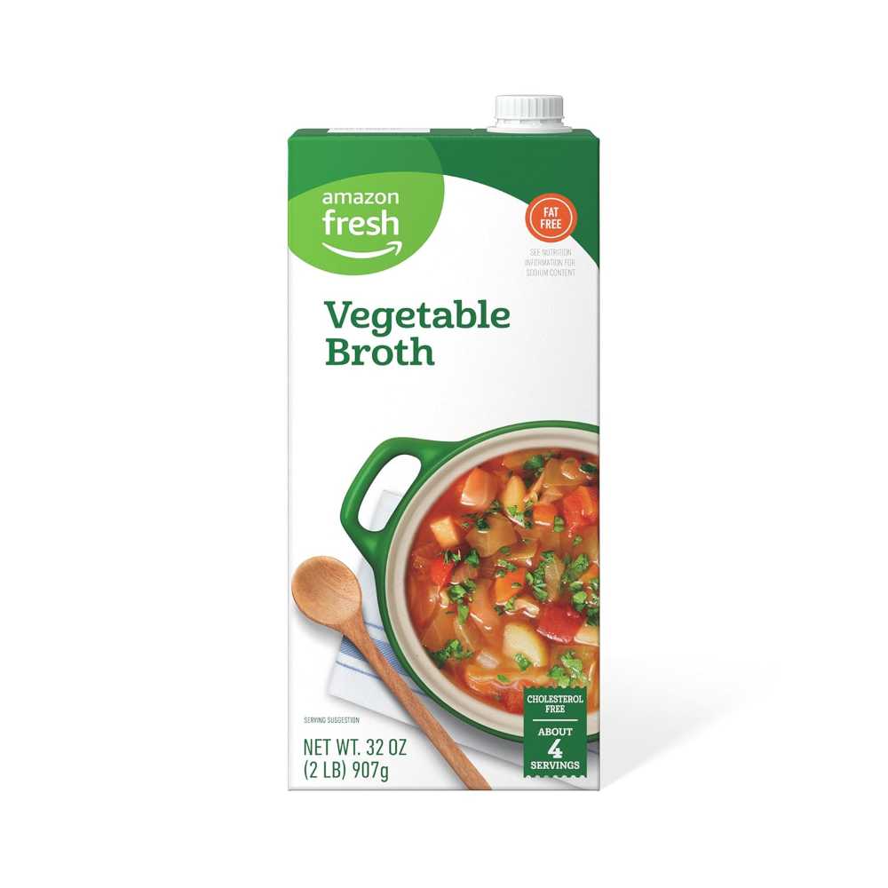 Amazon Fresh Vegetable Broth, 32 oz.