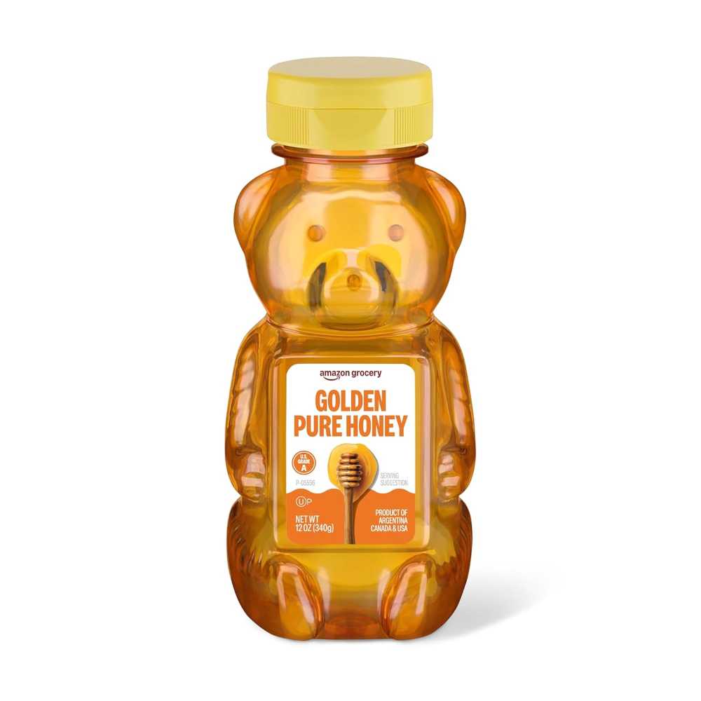 Amazon Grocery Golden Pure Honey, 12 oz.