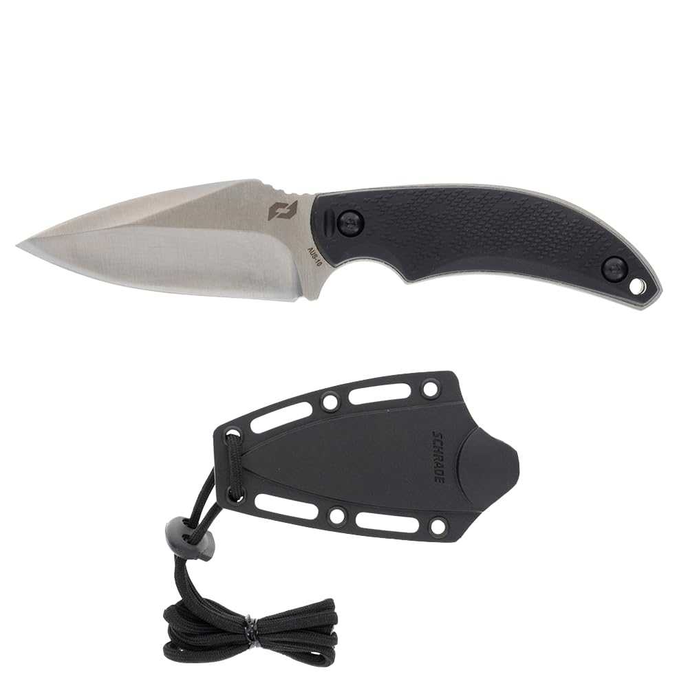 Schrade Adder 2.9" Fixed Blade Knife w/ Sheath
