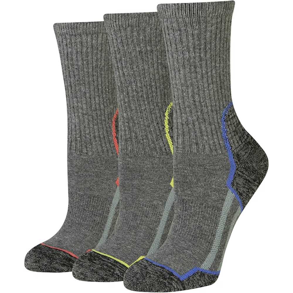 Prime: 3-Pairs Amazon Essentials Women's Cushioned Hiking Crew Socks (Size 6-9)