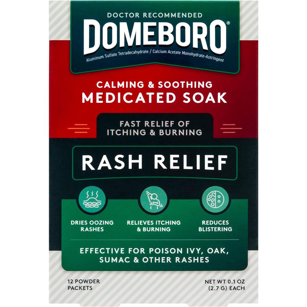 12-Pack Domeboro Medicated Rash Relief Soak