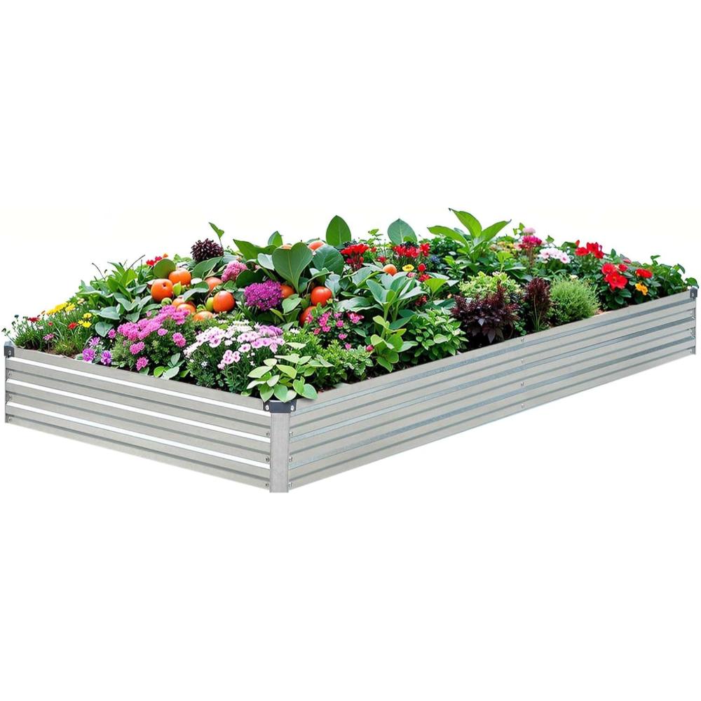 Lightning Deal: Toufun 6' x 3' Galvanized Raised Garden Bed