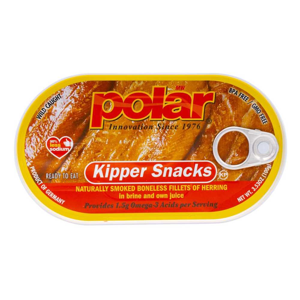 12-Pack MW Polar Herring Kipper Snacks, 3.53 oz.
