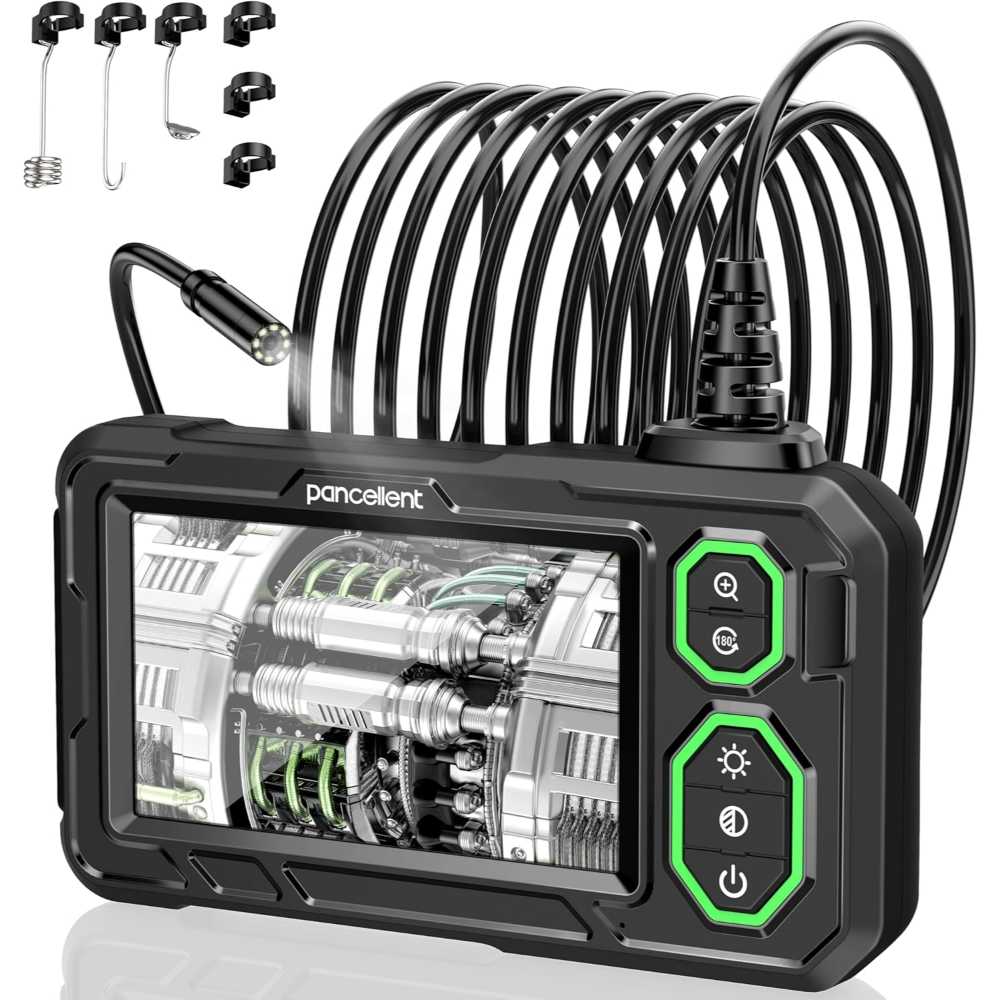 Pancellent 16.5' 1080p Endoscope/Borescope Camera w/ 4.3" LCD Screen