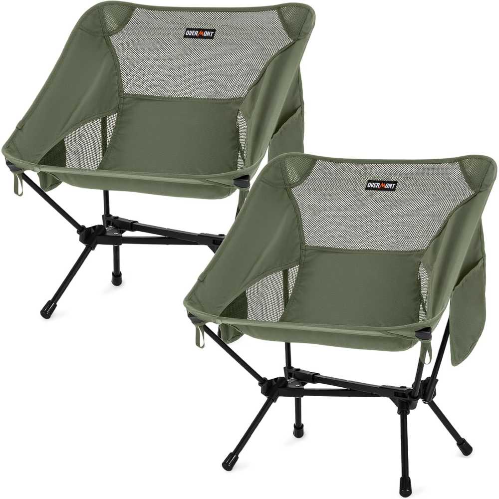 2-Pack Overmont Ultralight Portable Camping Chair