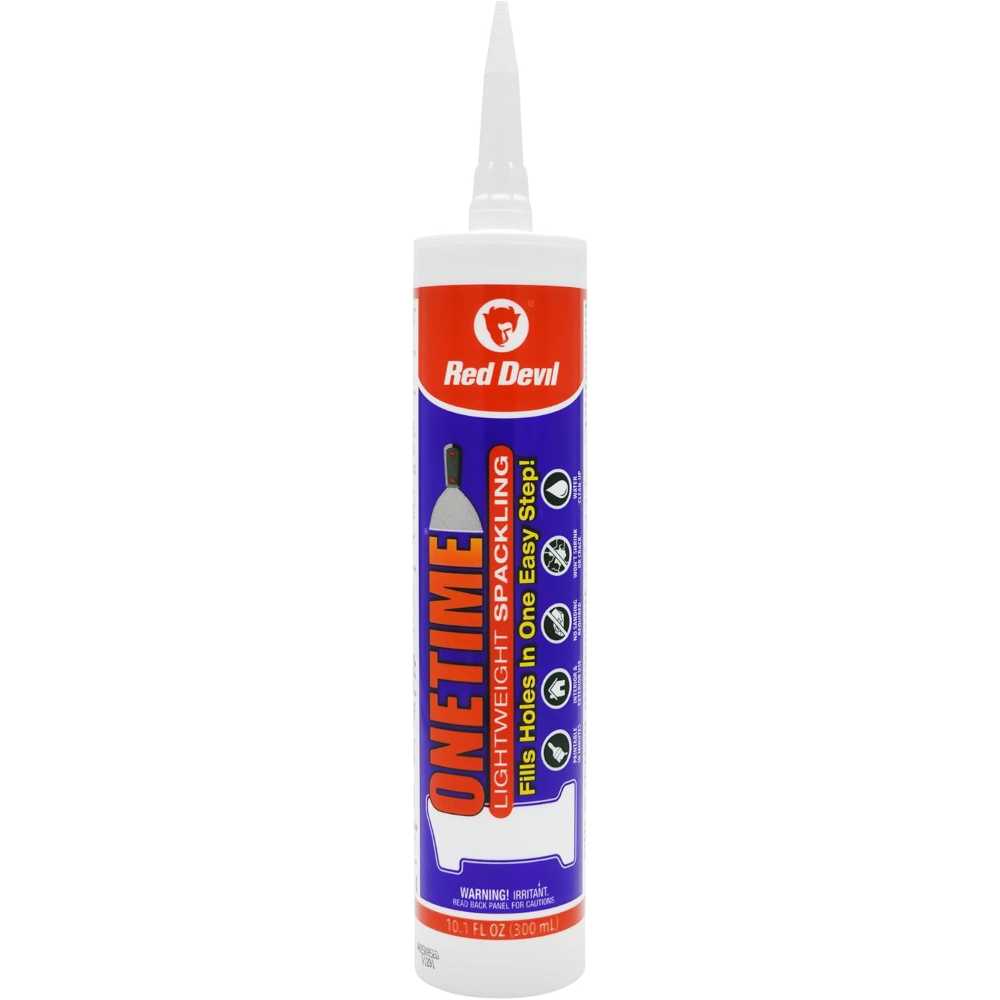 12-Pack Red Devil Onetime Lightweight Spackling Cartridge, 10.1 oz.