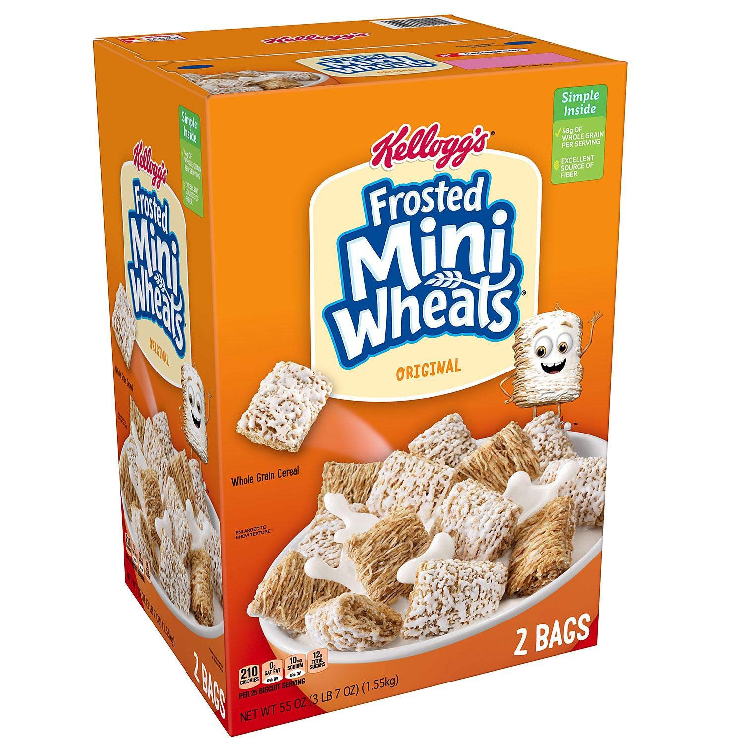 Kellogg's Frosted Mini Wheats, 55 oz.