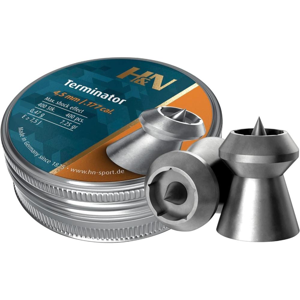 400-Pack H&N Terminator Hollowpoint .177 Caliber Pellets