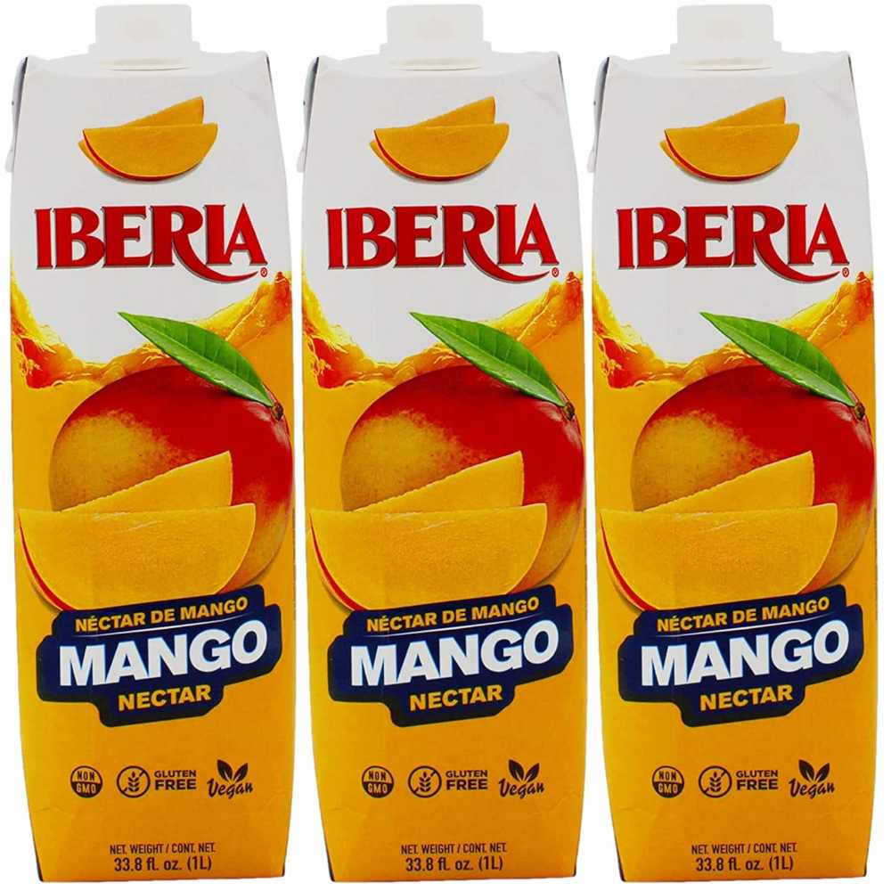 3-Pack Iberia Mango Nectar, 33.8 oz.
