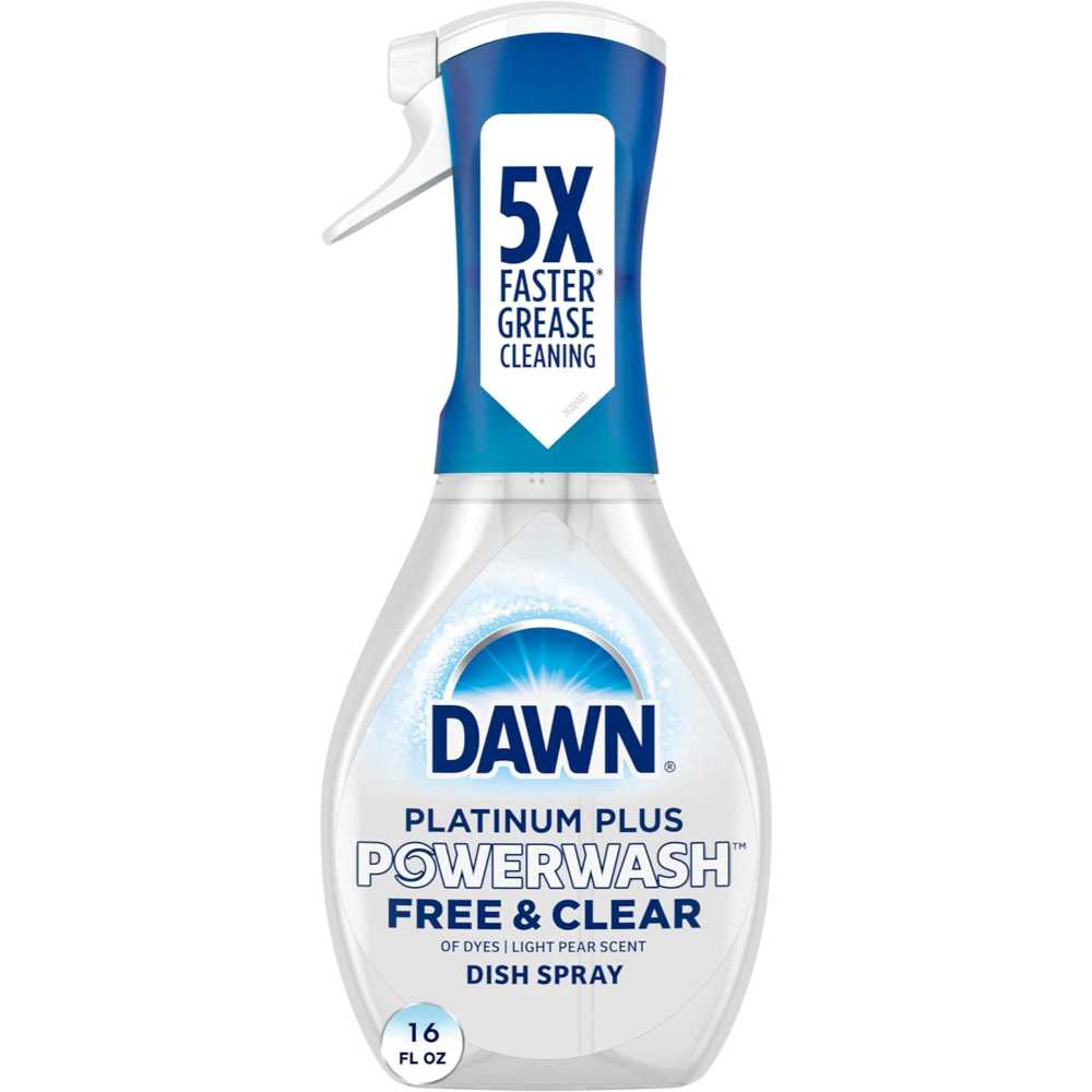 Dawn Free & Clear Platinum Plus Powerwash Dish Soap Spray, 16 oz.