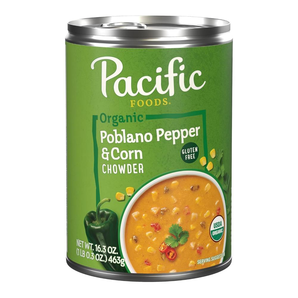 Pacific Foods Organic Poblano Pepper & Corn Chowder, 16.3 oz.