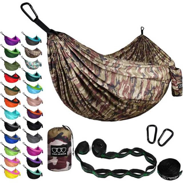 Gold Armour Camo XL Double Camping Hammock