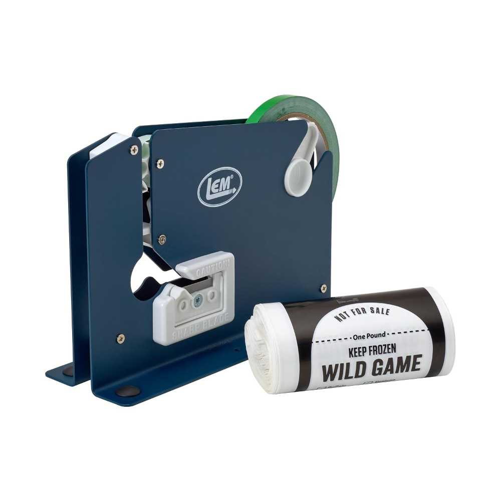 LEM Products Ground Meat Packaging System (Sealer Machine, Freezer Tape, 50 Bags)